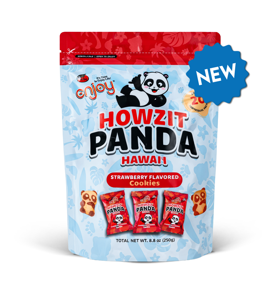【未開封品】Bobo Panda Byte/ボボパンダバイト Howzit Panda Hawaii – Chocolate Flavored Cookies (8.8oz) | Enjoy